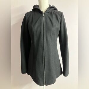 London Fog Women’s Tapered Wool Blend Jacket/Coat, Size XXS, Black
